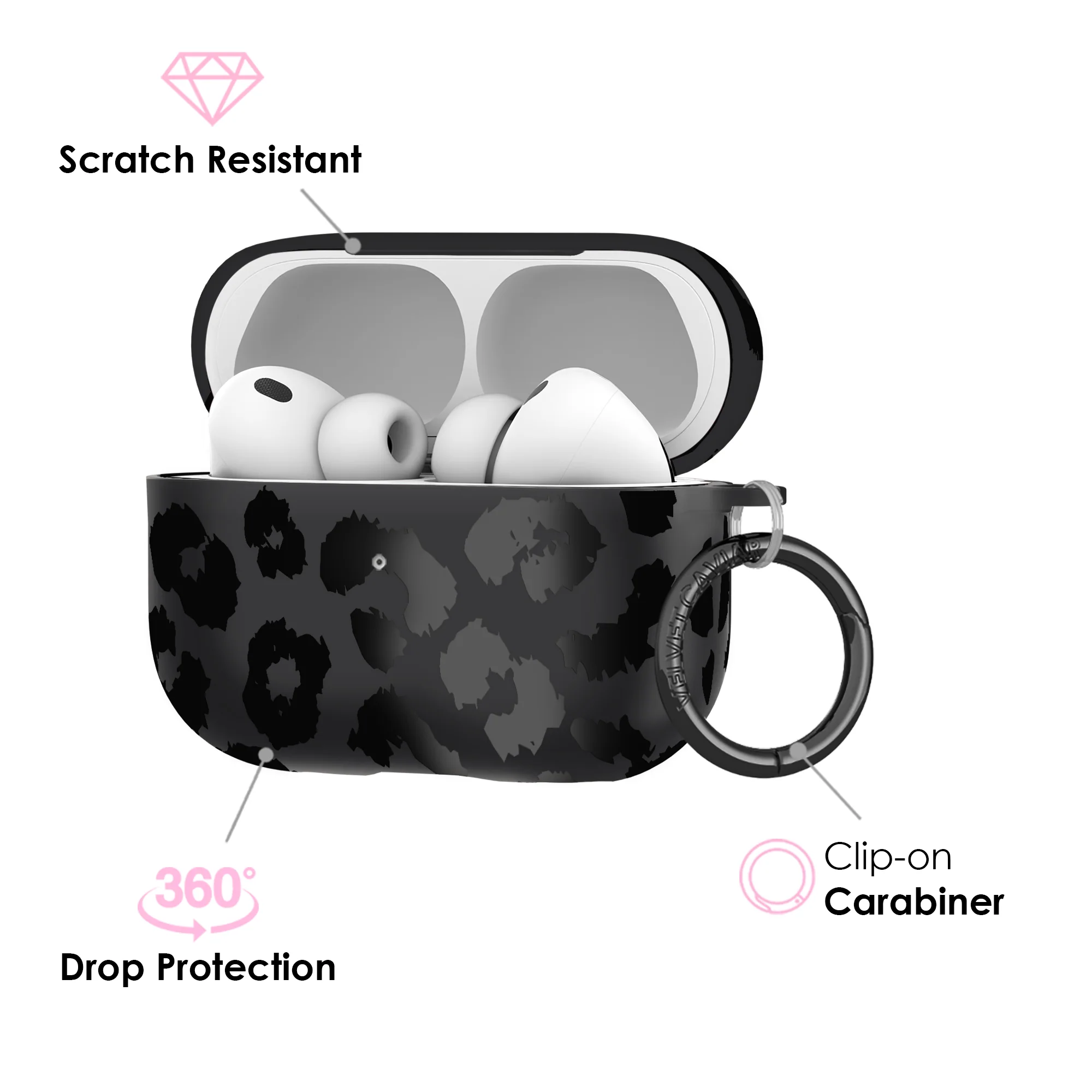 Black Leopard AirPod Case - Image 18