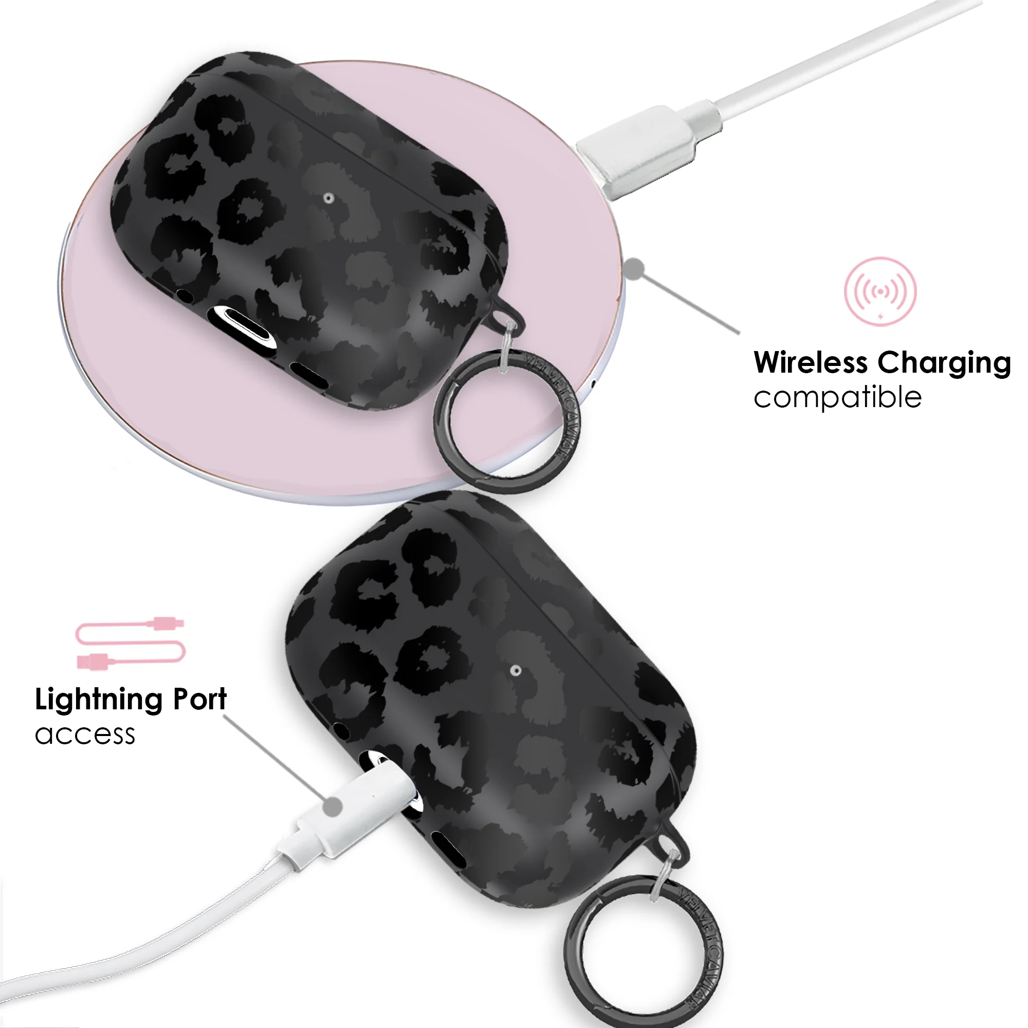 Black Leopard AirPod Case - Image 19