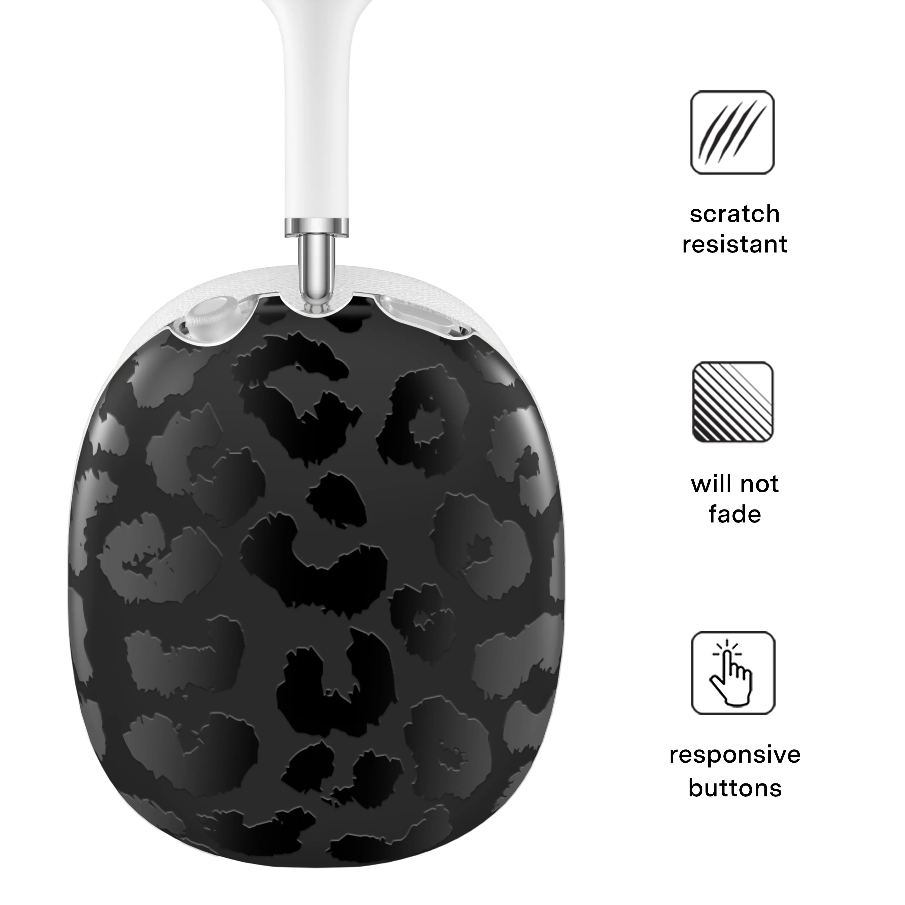 Black Leopard AirPod Max Case - Image 3