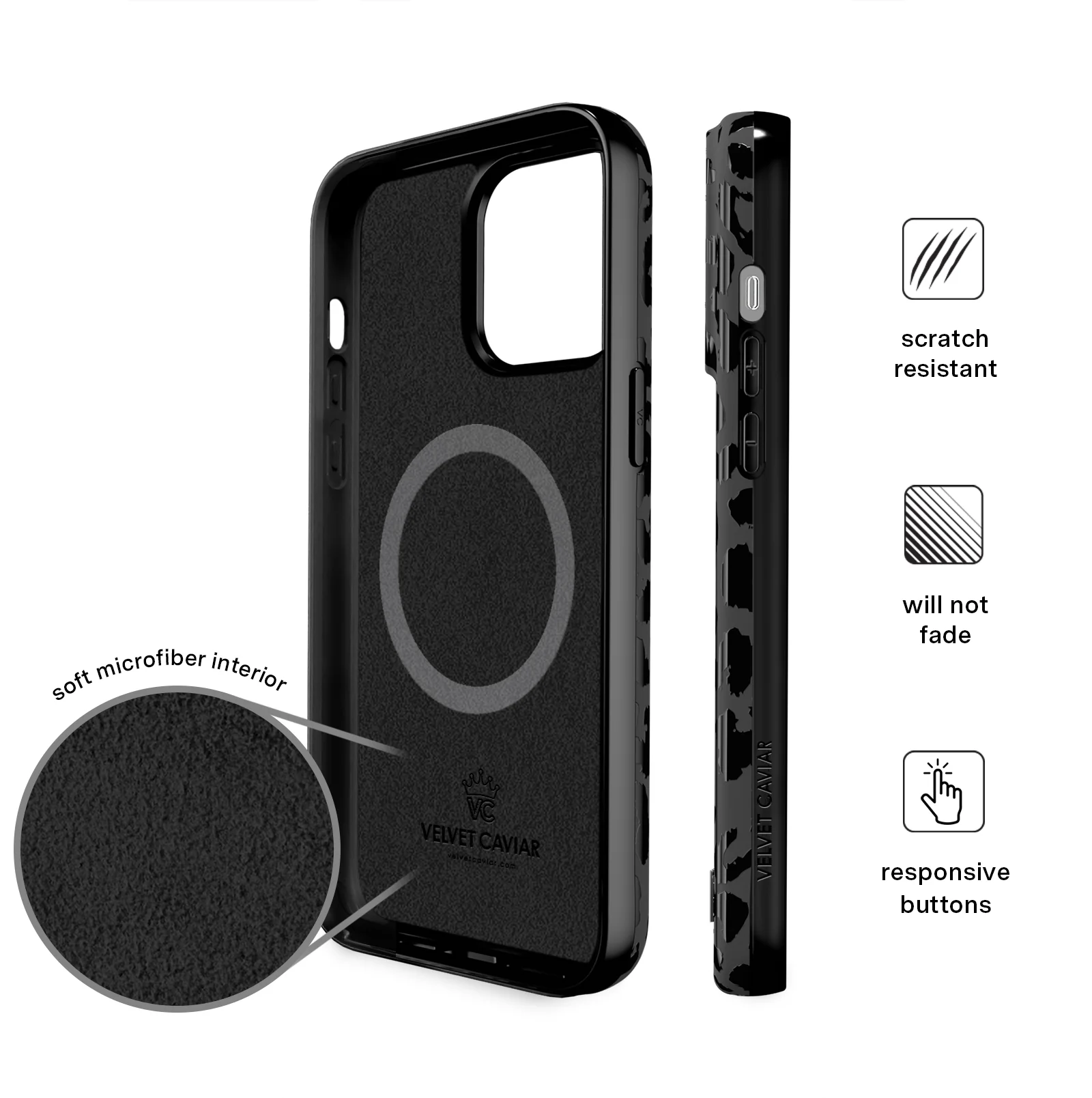 Black Leopard iPhone Case - Image 106