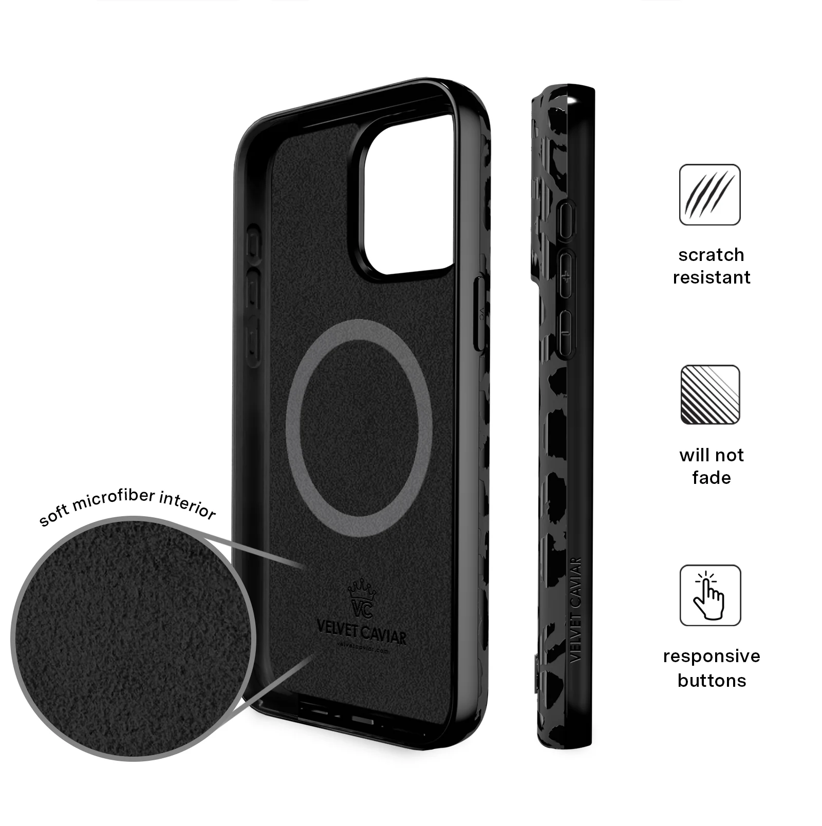 Black Leopard iPhone Case - Image 116
