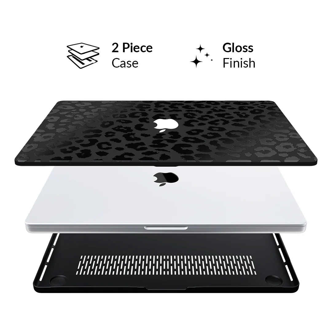 Black Leopard MacBook Case - Image 26