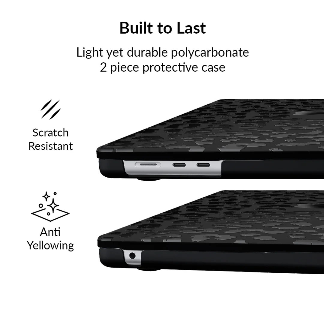Black Leopard MacBook Case - Image 28