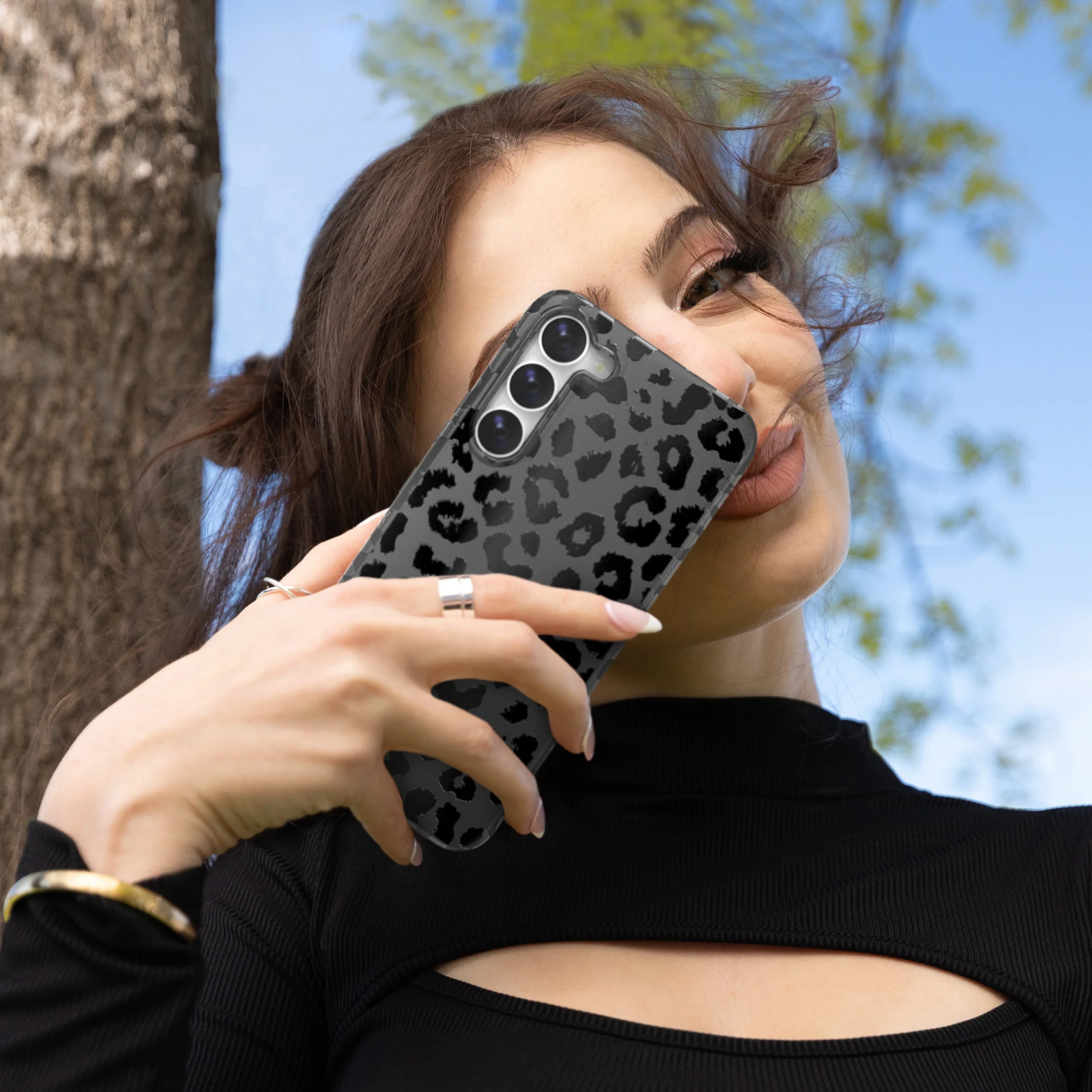 Black Leopard Samsung Case - Image 82