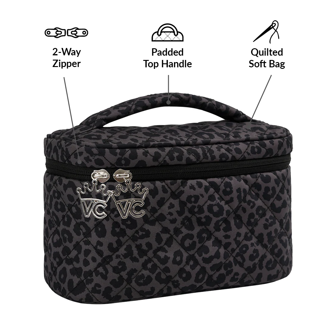 Black Leopard Vanity Bag - Image 3