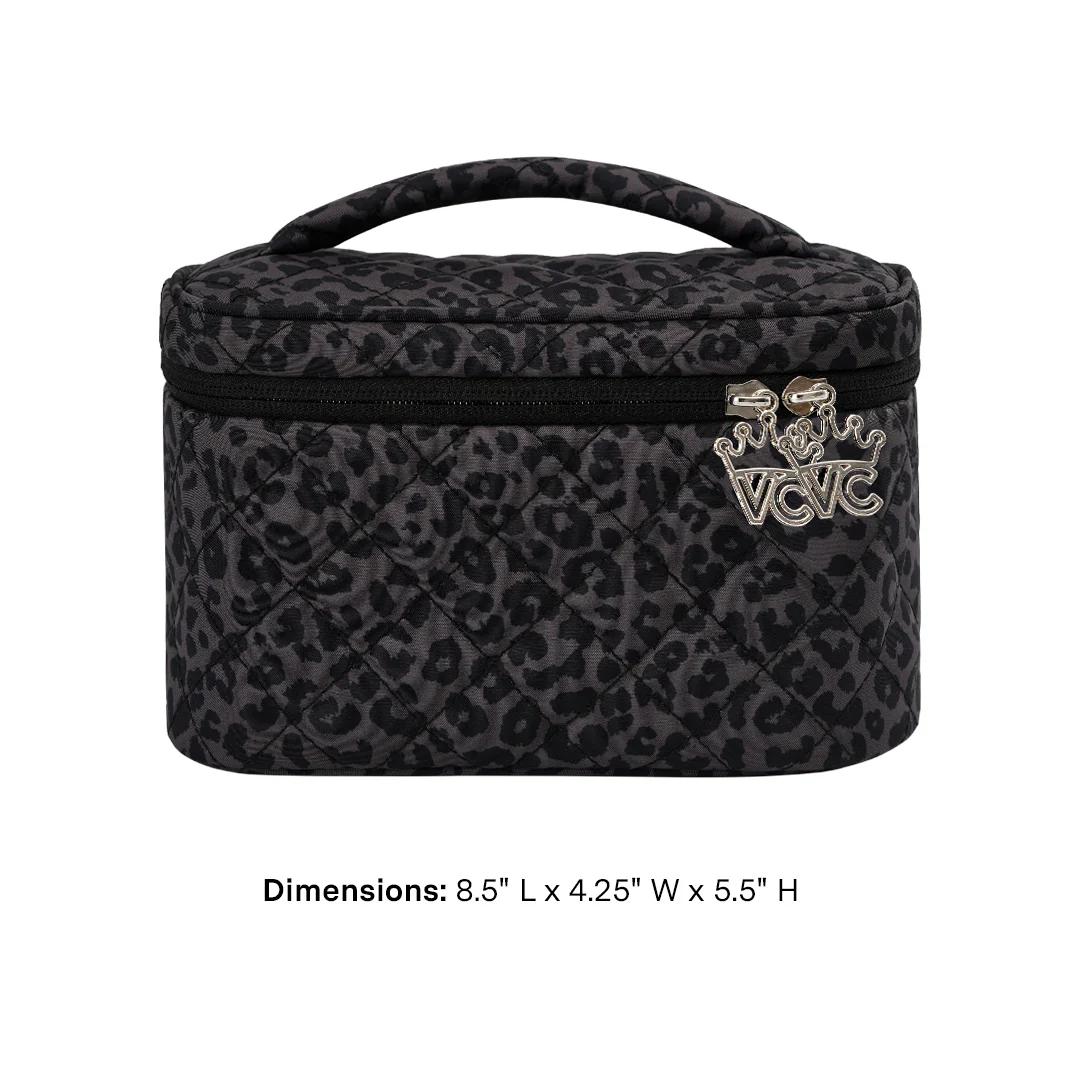 Black Leopard Vanity Bag - Image 5