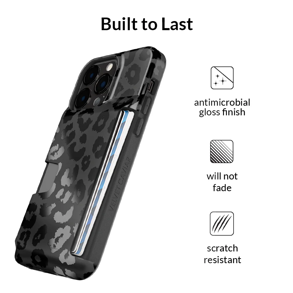 Black Leopard iPhone Wallet Case - Image 112