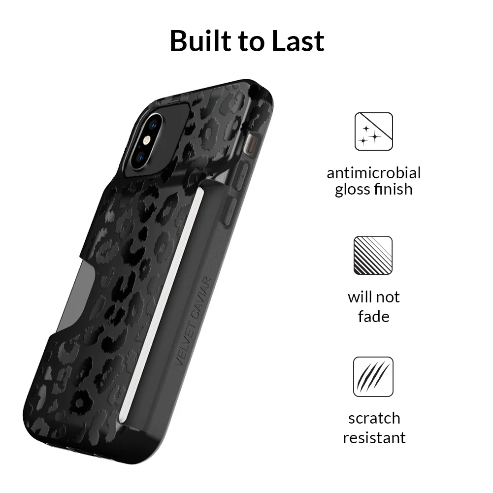 Black Leopard iPhone Wallet Case - Image 14