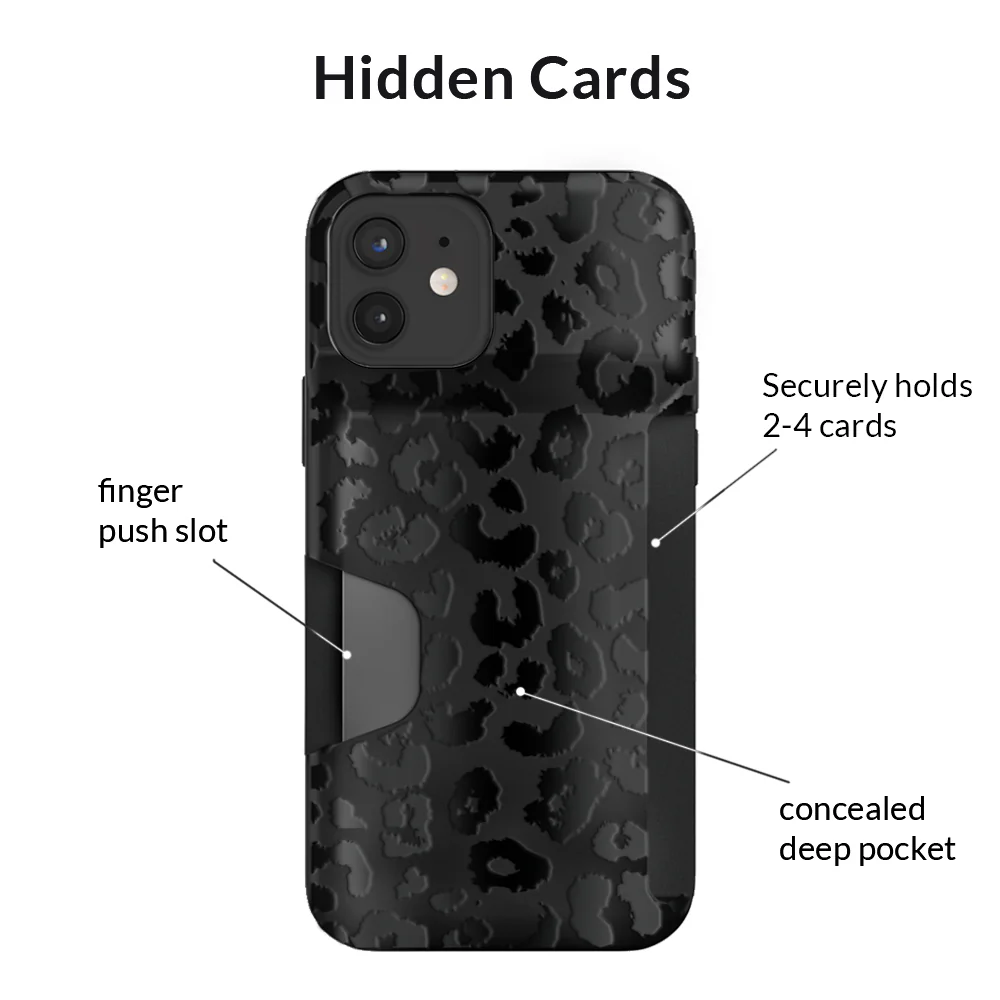 Black Leopard iPhone Wallet Case - Image 17