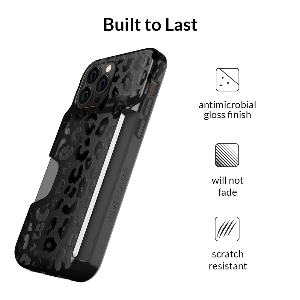 Black Leopard iPhone Wallet Case - Image 35