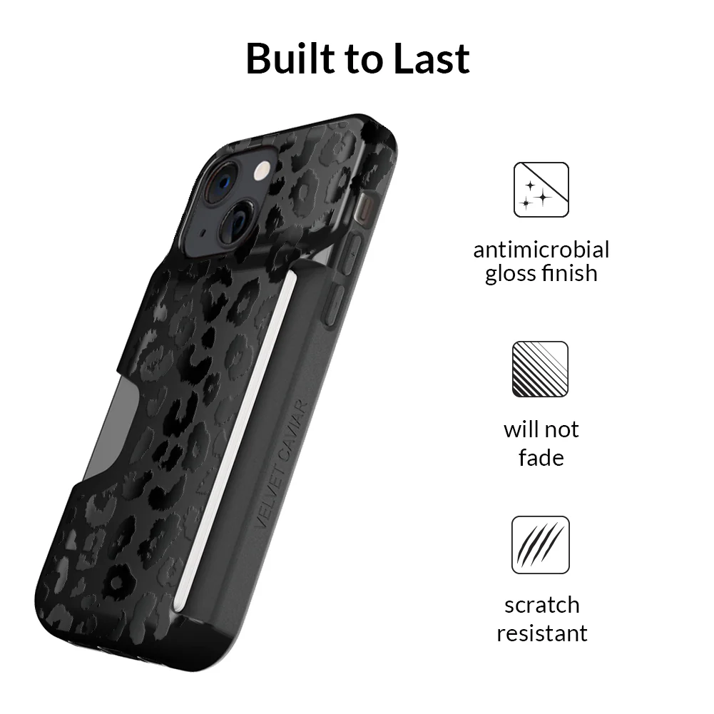Black Leopard iPhone Wallet Case - Image 56
