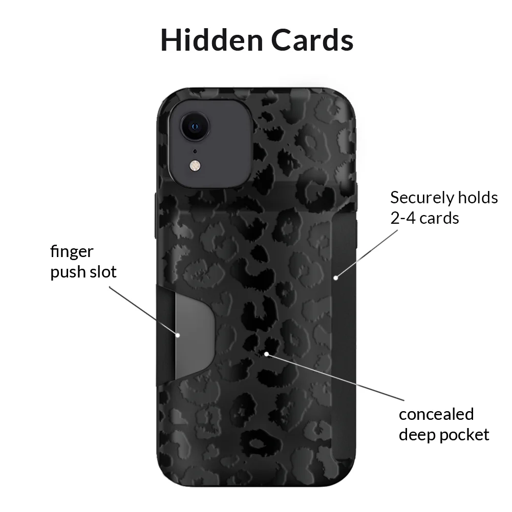 Black Leopard iPhone Wallet Case - Image 59