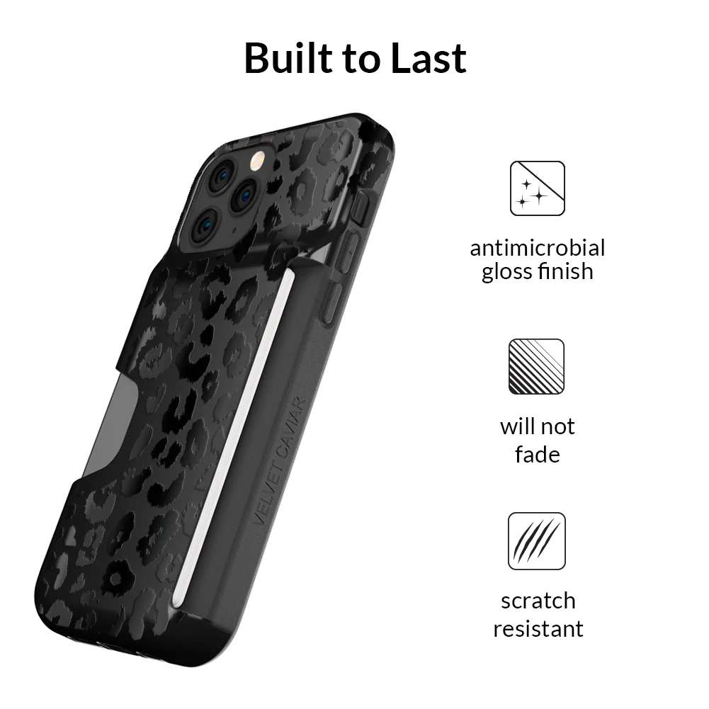 Black Leopard iPhone Wallet Case - Image 84