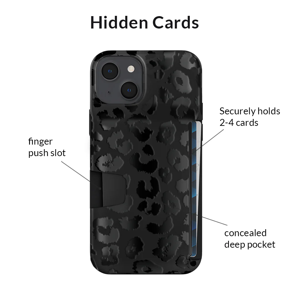 Black Leopard iPhone Wallet Case - Image 94