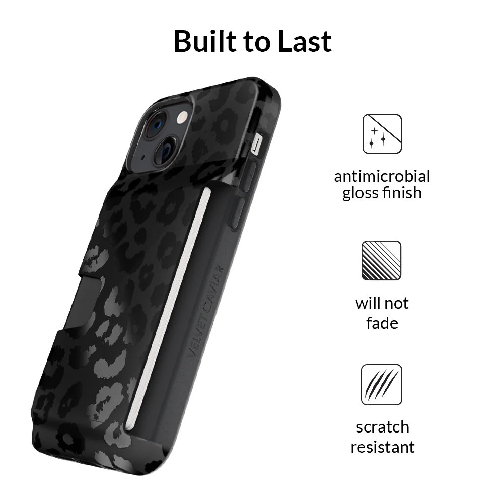Black Leopard iPhone Wallet Case - Image 98