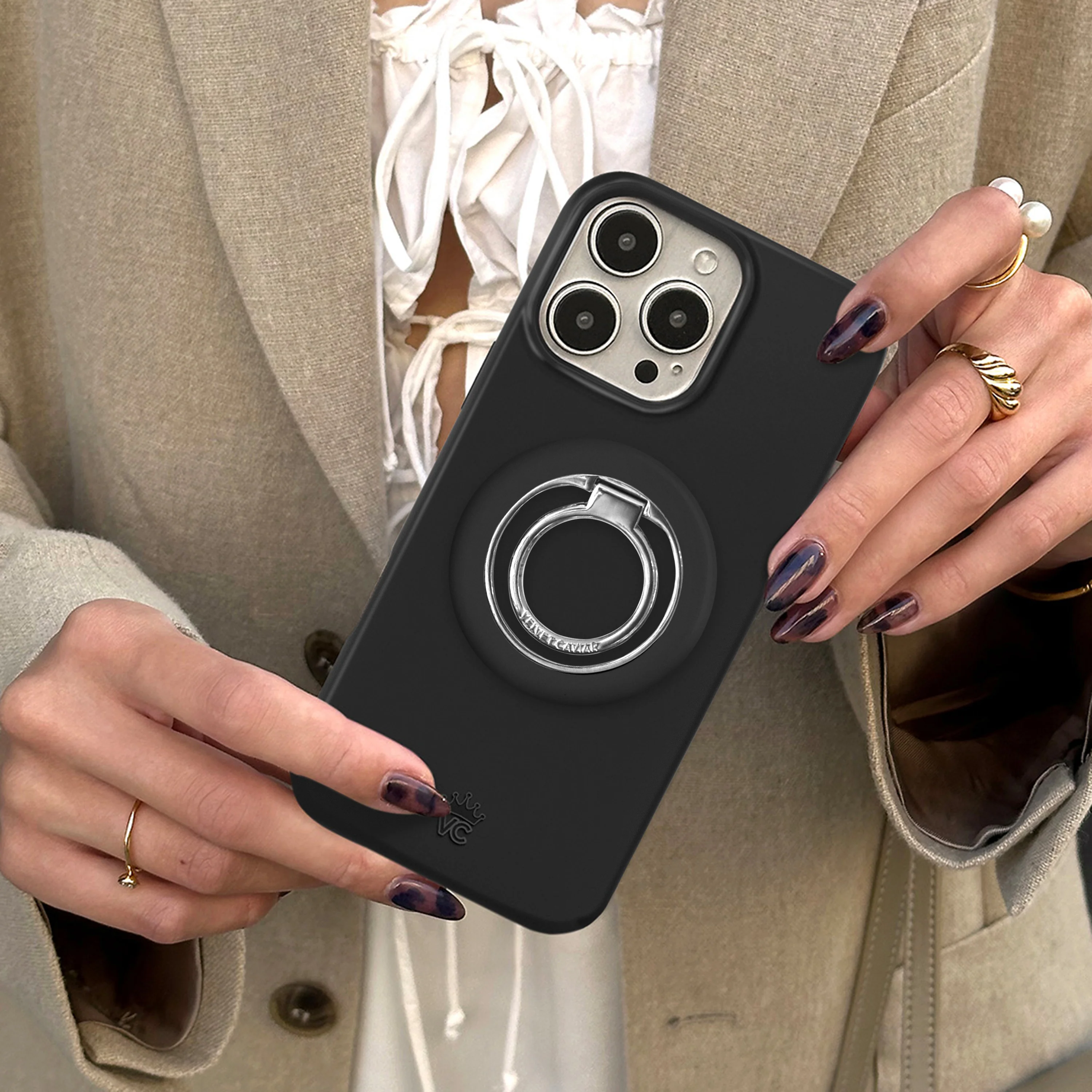 Black MagSafe Grip Ring - Image 6
