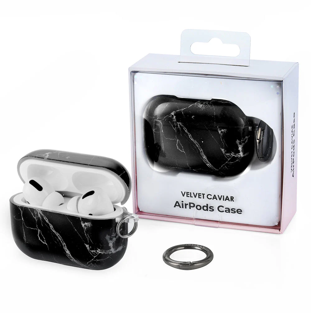 Black Marble Airpods Case - Image 13
