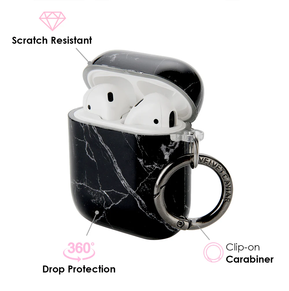 Black Marble Airpods Case - Image 3