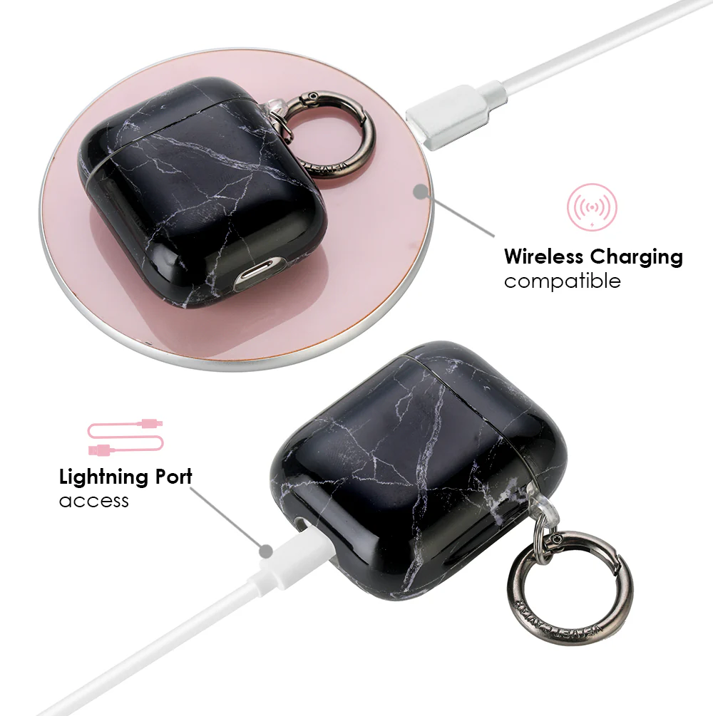 Black Marble Airpods Case - Image 4