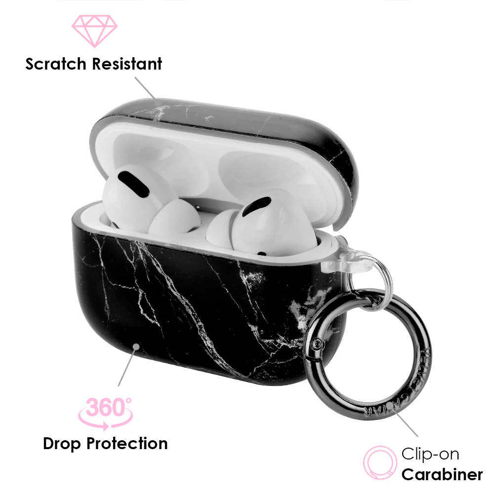 Black Marble Airpods Case - Image 7