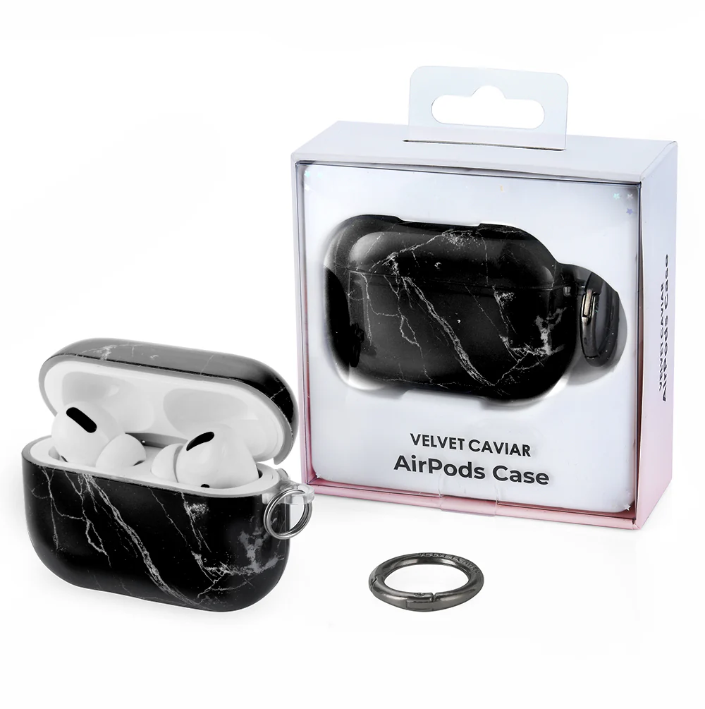 Black Marble Airpods Case - Image 9