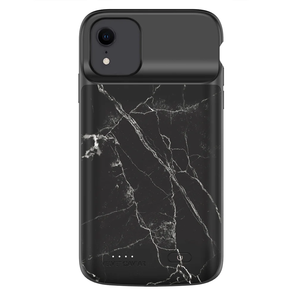 Black Marble iPhone Charging Case - Image 2