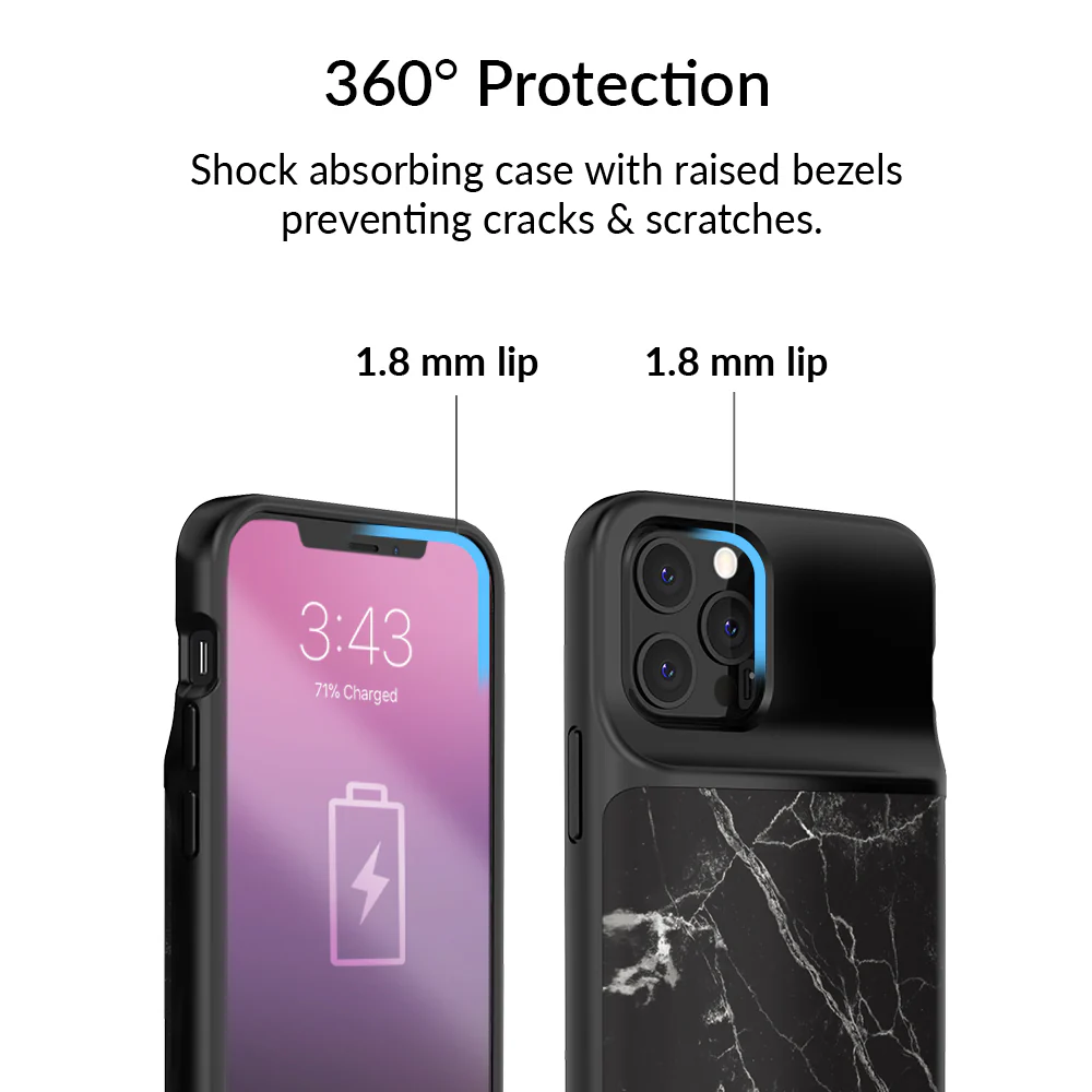Black Marble iPhone Charging Case - Image 52