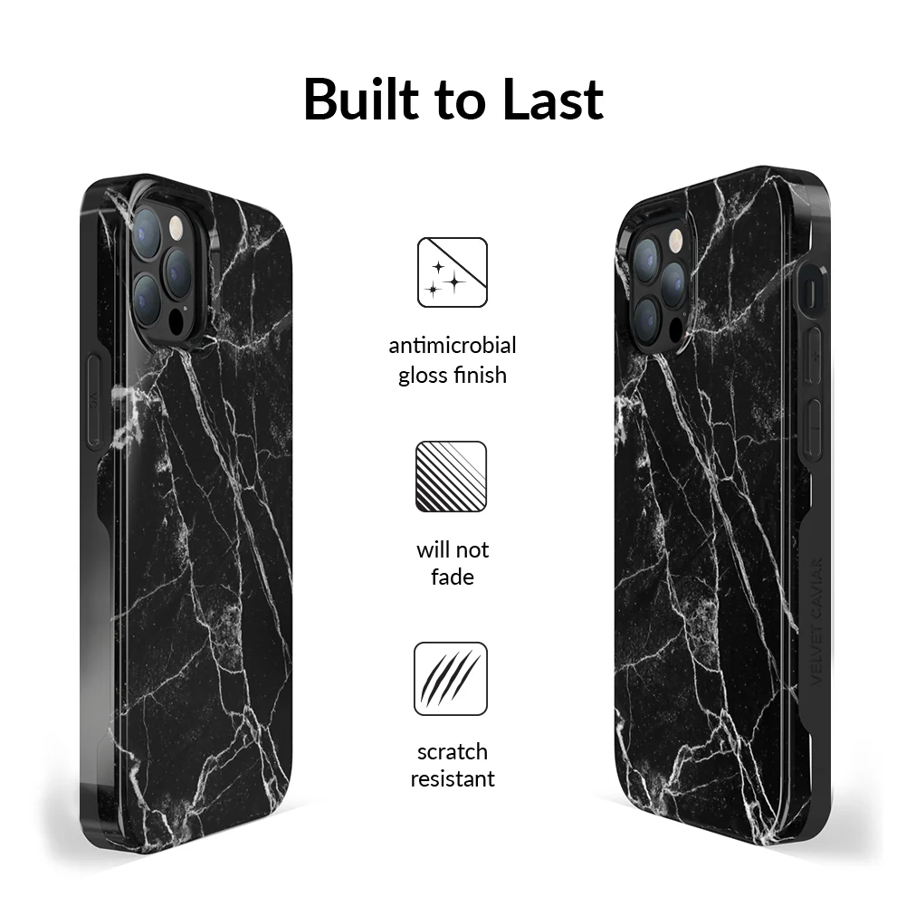 Black Marble iPhone Case - Image 106