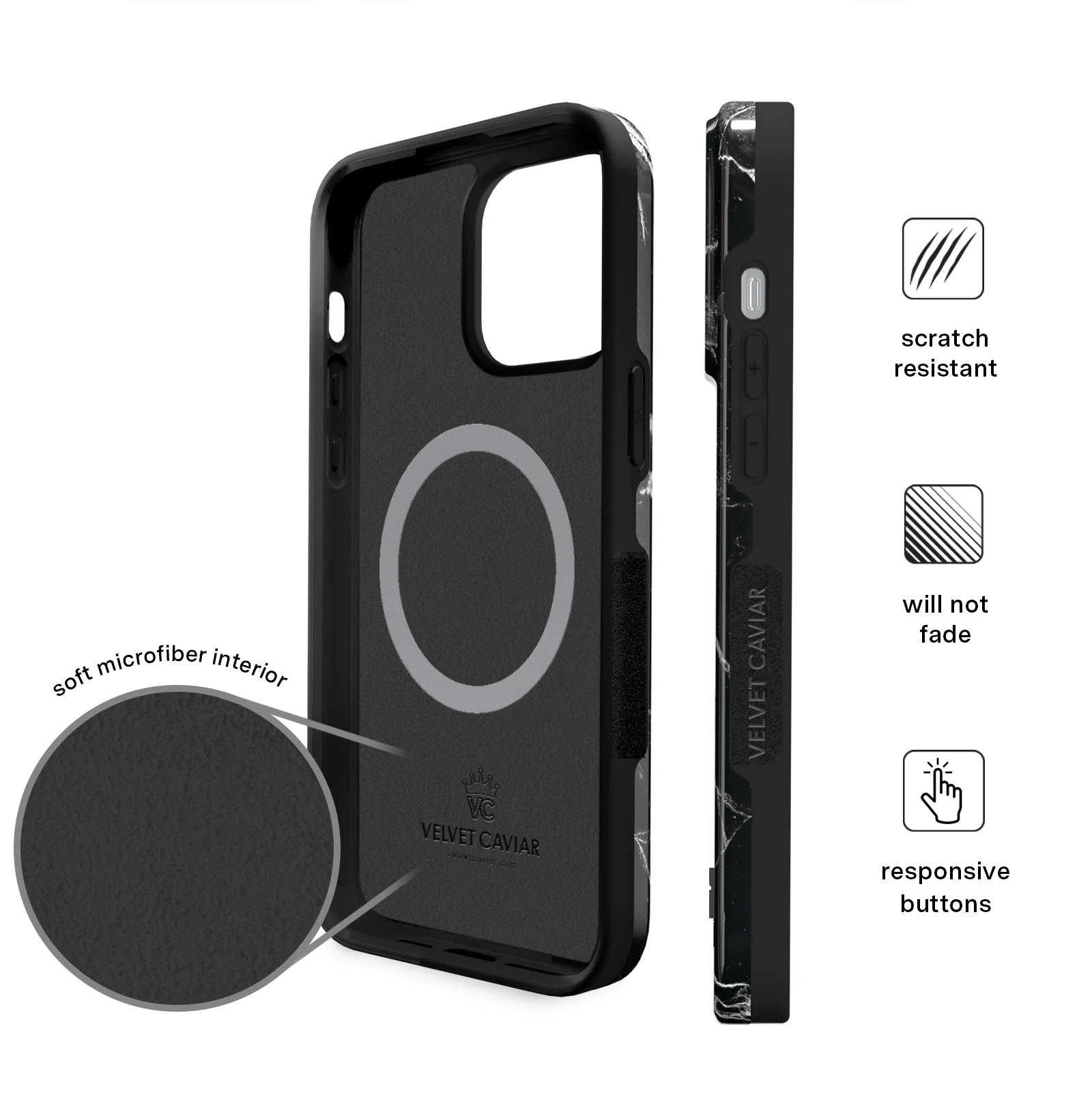 Black Marble iPhone Case - Image 120