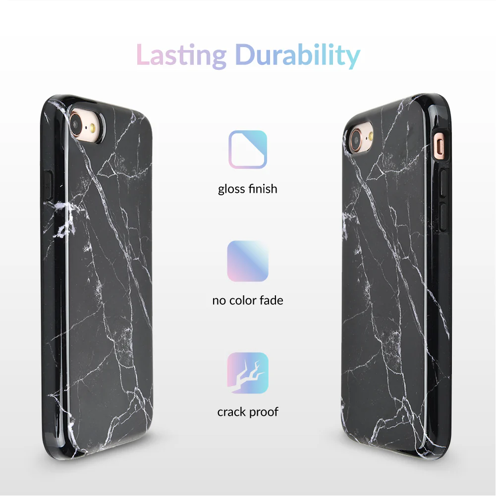 Black Marble iPhone Case - Image 3