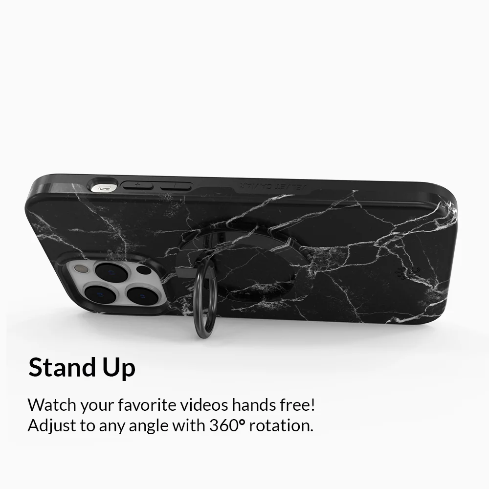 Black Marble MagSafe Grip Ring - Image 3
