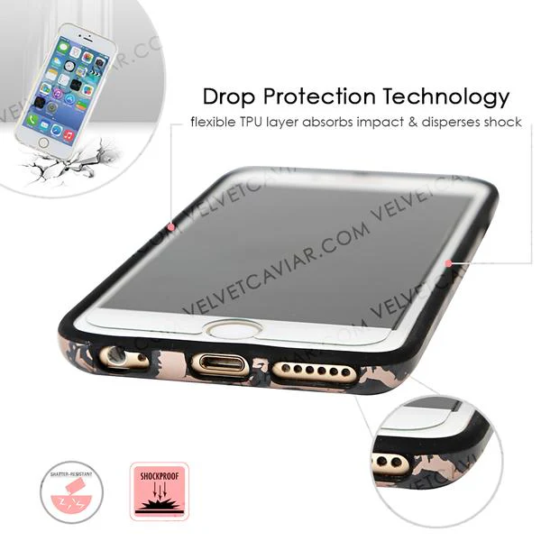 Black Marble Rose Gold Chrome iPhone Case - Image 34