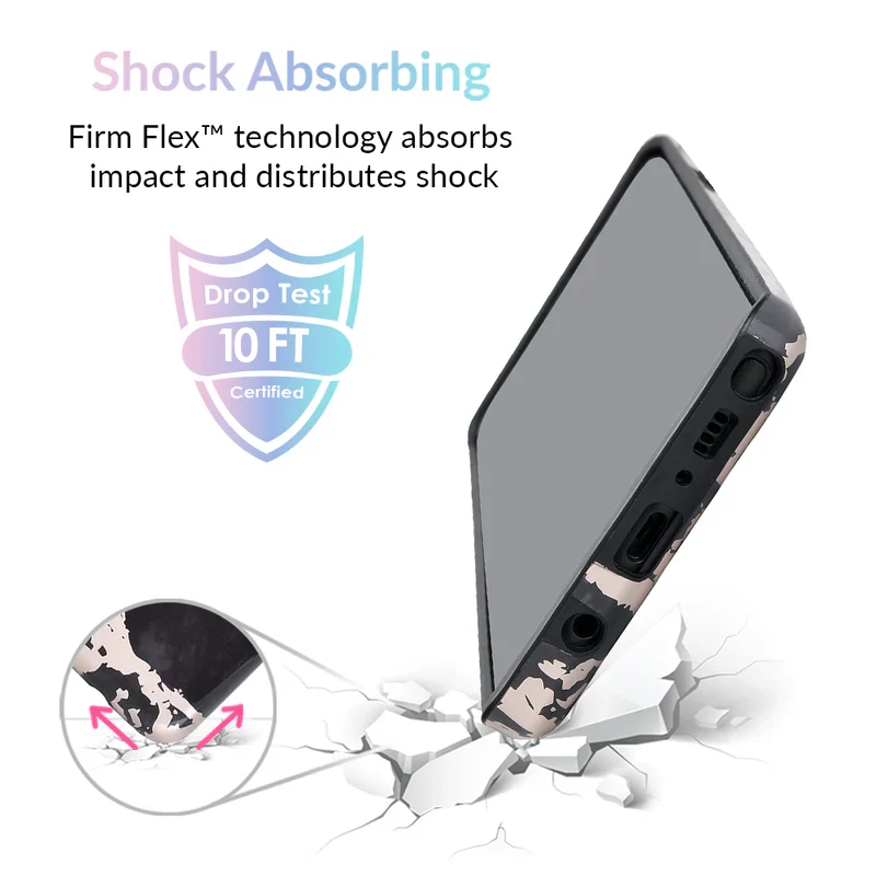 Black Marble Rose Gold Chrome Samsung Galaxy Case - Image 30