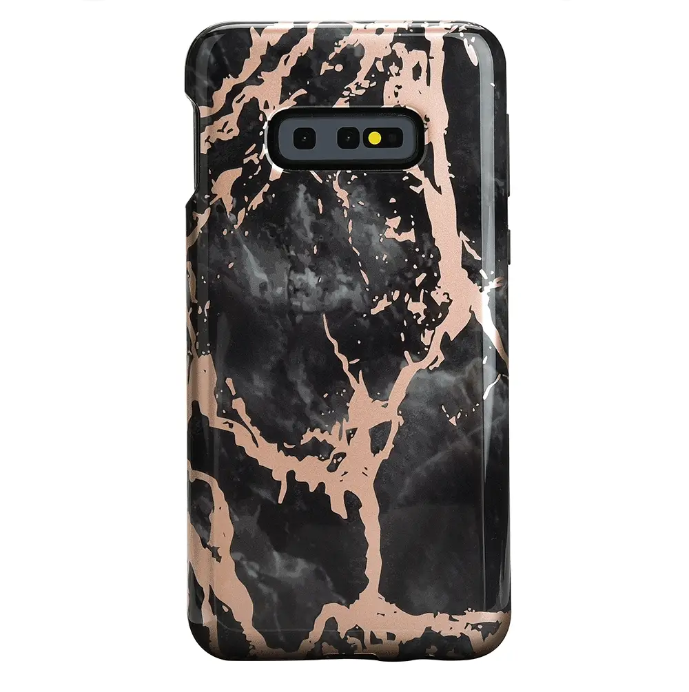 Black Marble Rose Gold Chrome Samsung Galaxy Case - Image 31