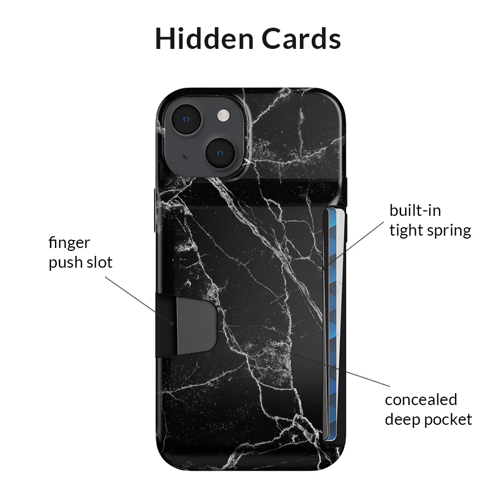 Black Marble Iphone Wallet Case - Image 112