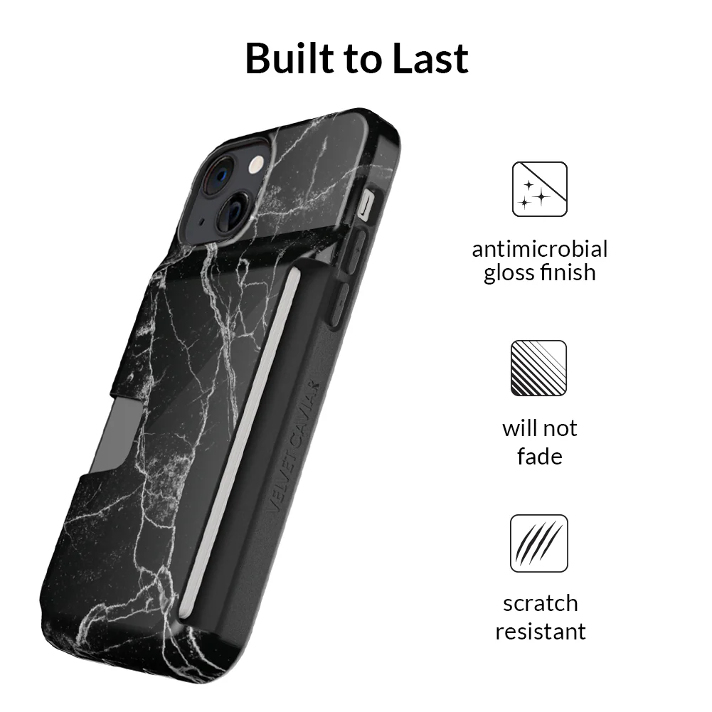 Black Marble Iphone Wallet Case - Image 116