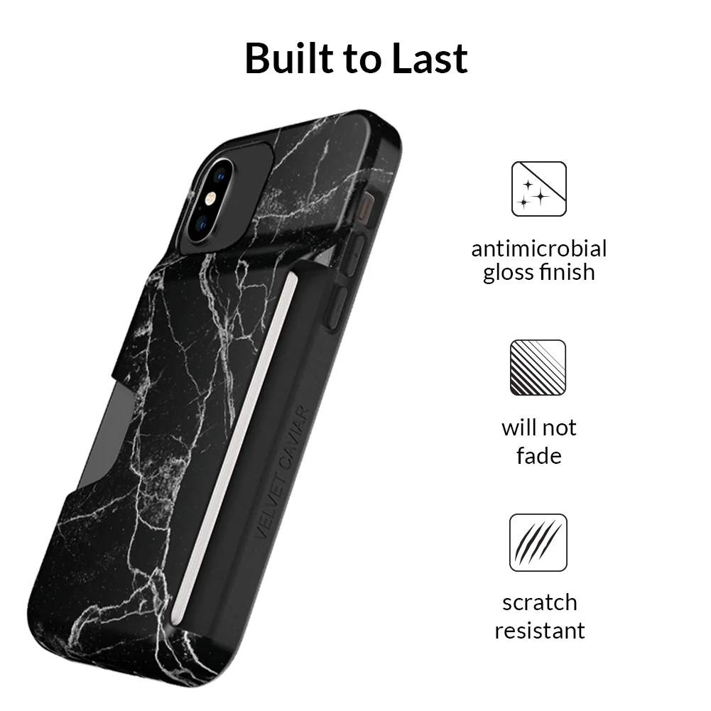 Black Marble Iphone Wallet Case - Image 16