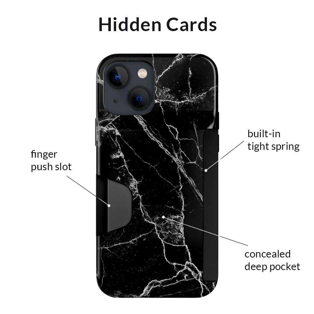 Black Marble Iphone Wallet Case - Image 28