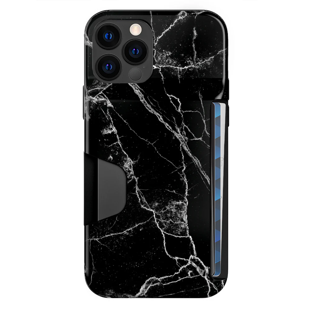 Black Marble Iphone Wallet Case - Image 45