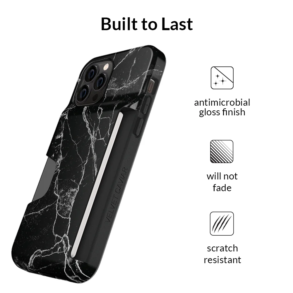 Black Marble Iphone Wallet Case - Image 52