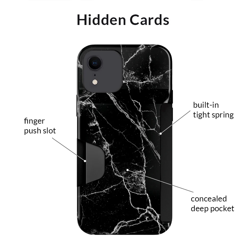 Black Marble Iphone Wallet Case - Image 72