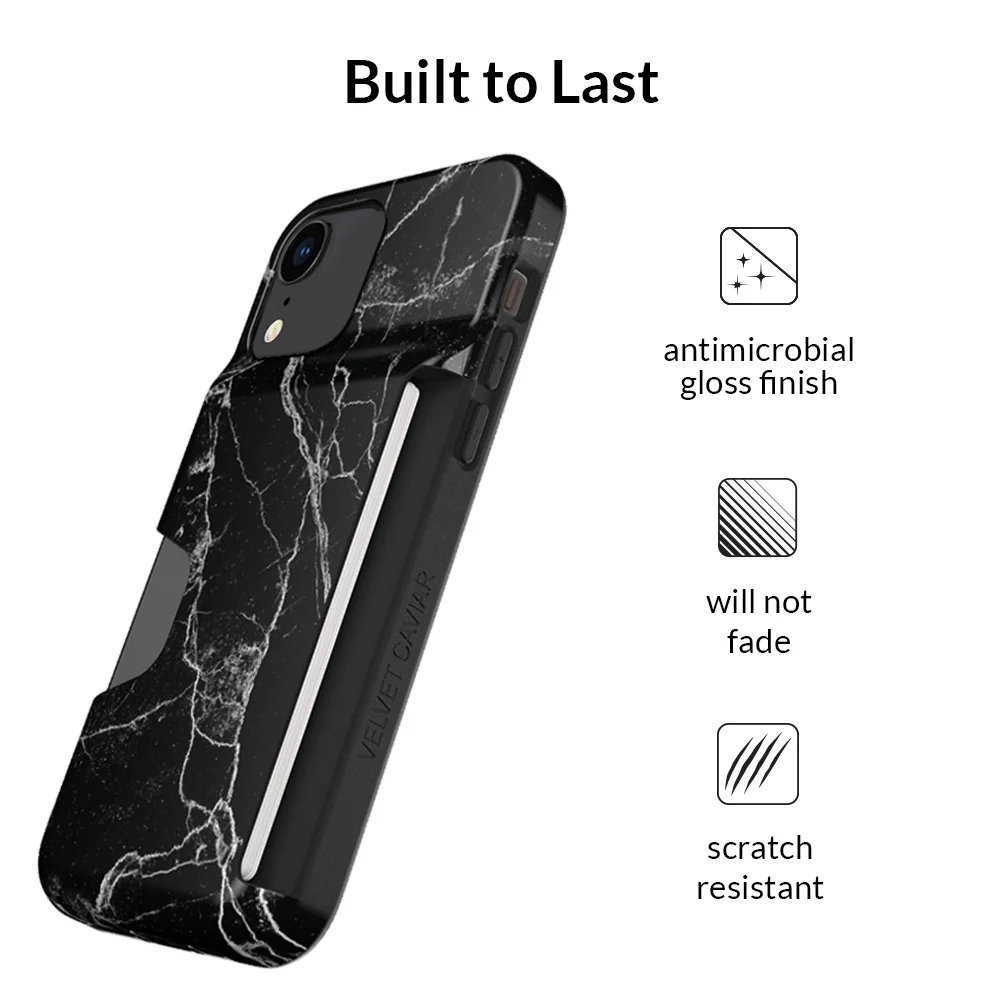 Black Marble Iphone Wallet Case - Image 76