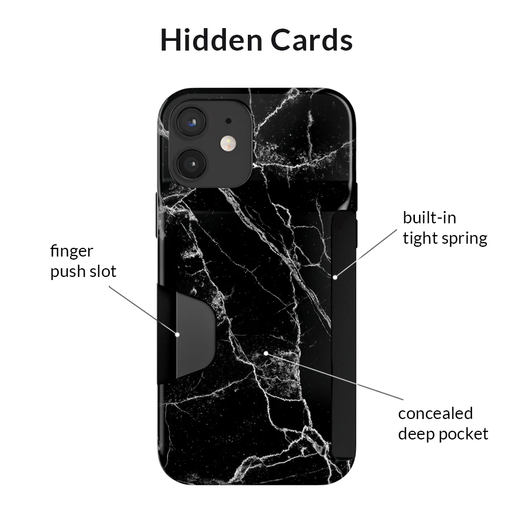 Black Marble Iphone Wallet Case - Image 80