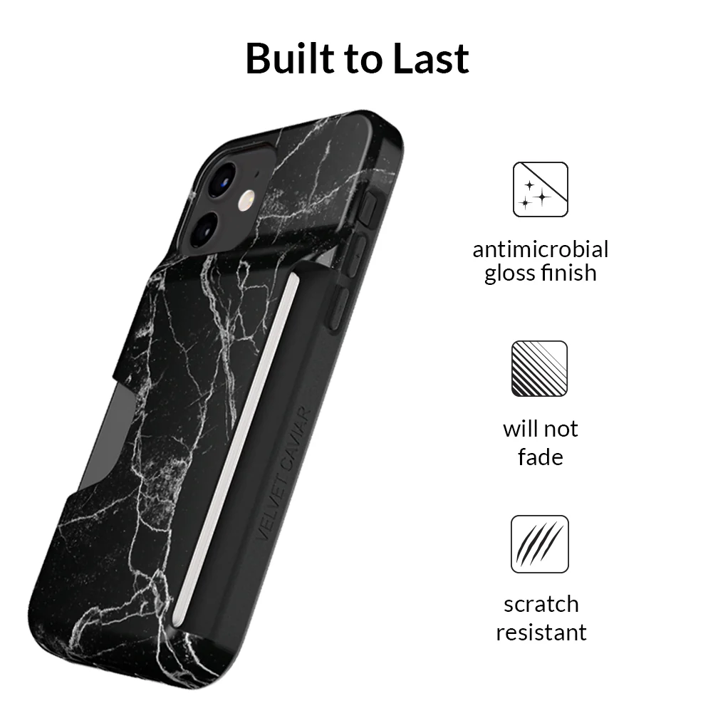 Black Marble Iphone Wallet Case - Image 84