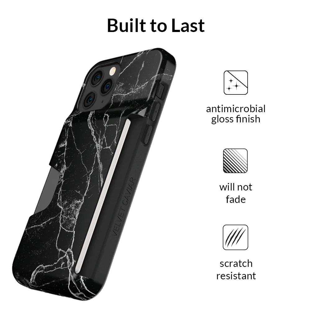 Black Marble Iphone Wallet Case - Image 92