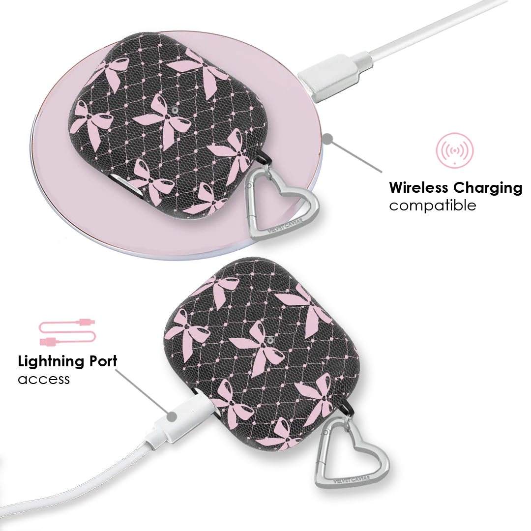 Lacy Pink Bows AirPod Case - Image 14