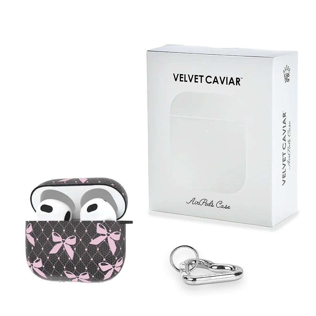 Lacy Pink Bows AirPod Case - Image 15