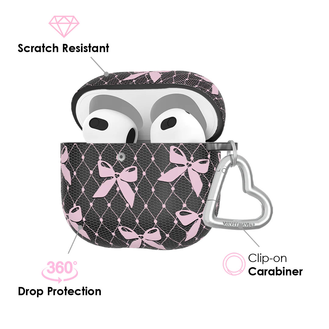 Lacy Pink Bows AirPod Case - Image 18