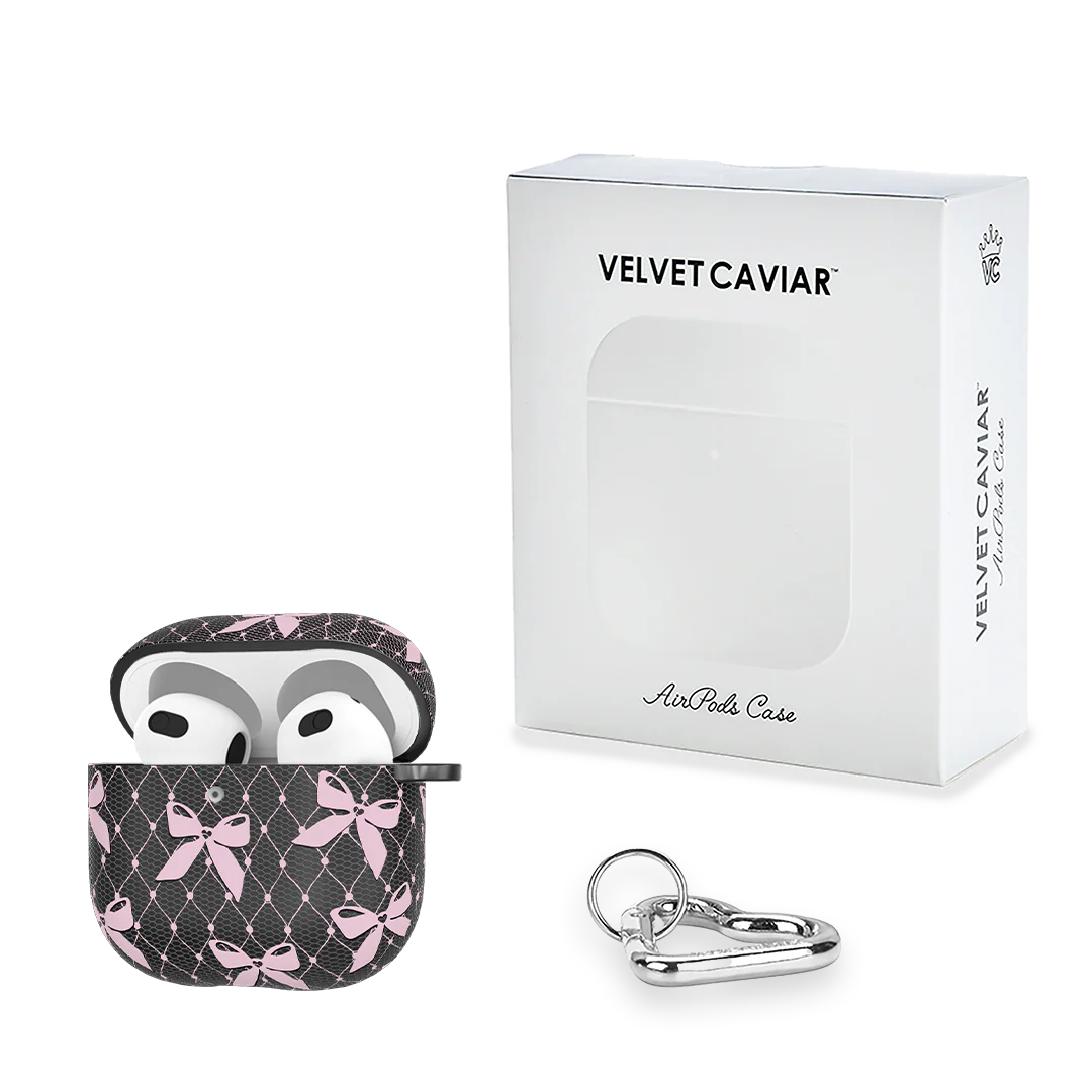 Lacy Pink Bows AirPod Case - Image 20