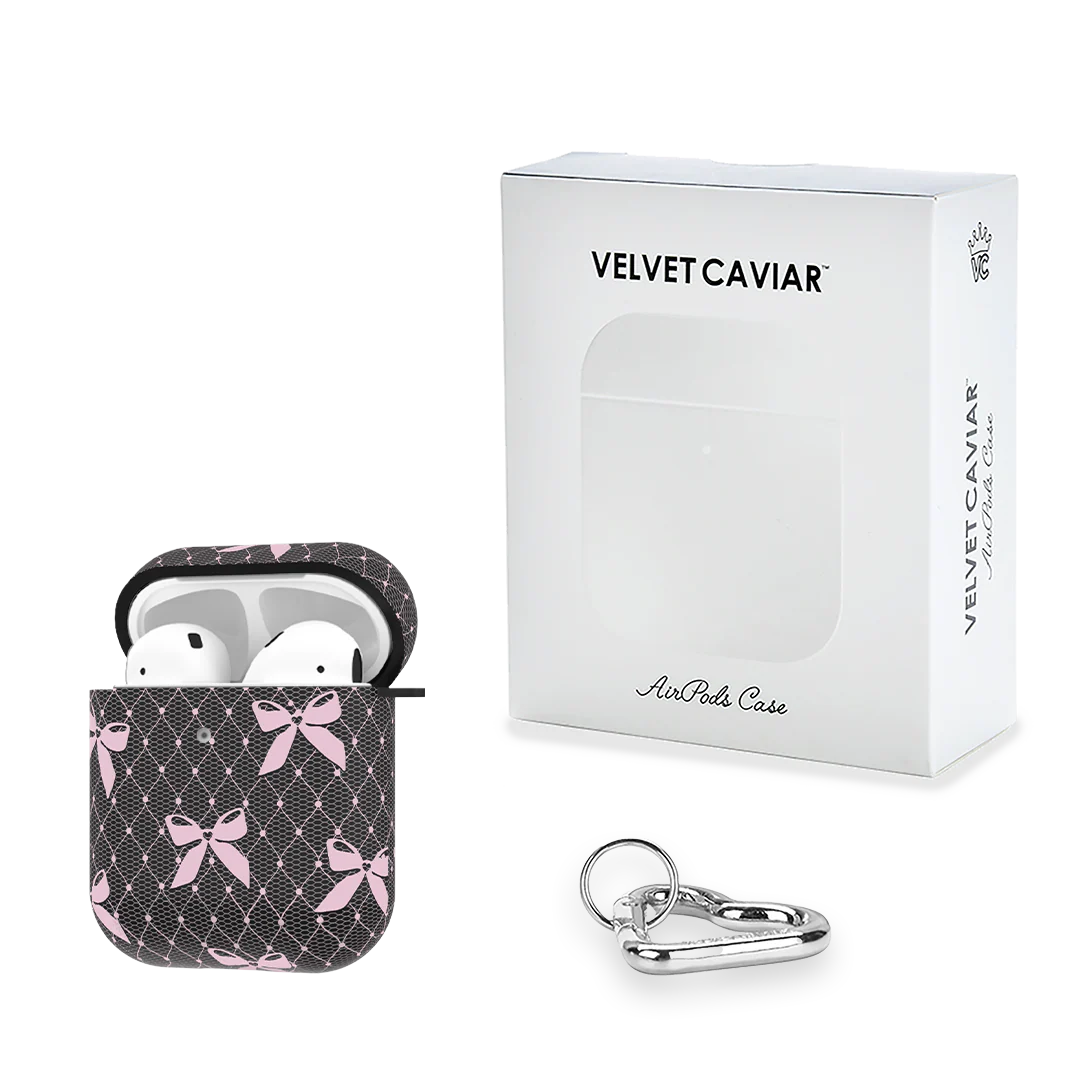 Lacy Pink Bows AirPod Case - Image 5